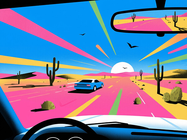 Digital illustration created with FLUX.2, demonstrating precise color control and strict adherence to specific hex codes for brand consistency.