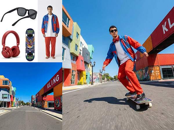 Demonstration of KlingAI O1 multi-subject fusion, blending multiple reference images into a single cohesive video frame.