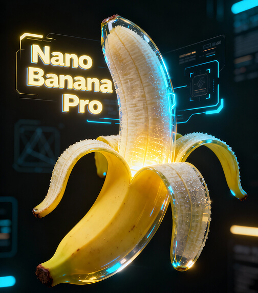Free Nano Banana Pro generator tool interface for AI art creation.