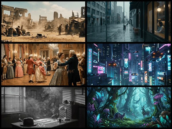 Sora 2 generating high-quality videos in multiple styles displayed as video collage