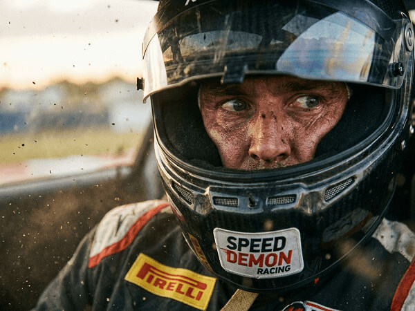 Close-up of a racing video generated by Sora 2 without additional training